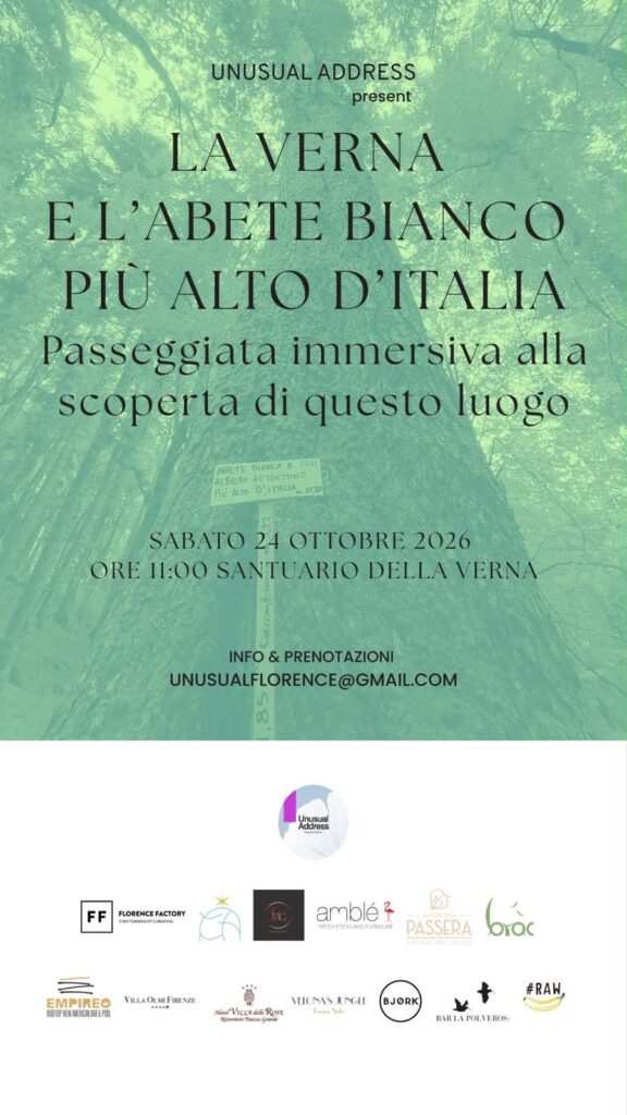 La Verna e l’abete bianco più alto d’Italia, Santuario della Verna, 24 ottobre 2026 ore 11:00